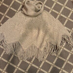 Autumn Cashmere Light Brown Poncho